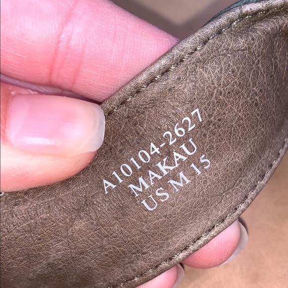 Olukai Men\'s Malau Gray Brown Leather Flip Flops Thong Sandals 15 main image 9